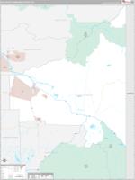 Southeast Fairbanks Borough (), Ak Carrier Route Wall Map